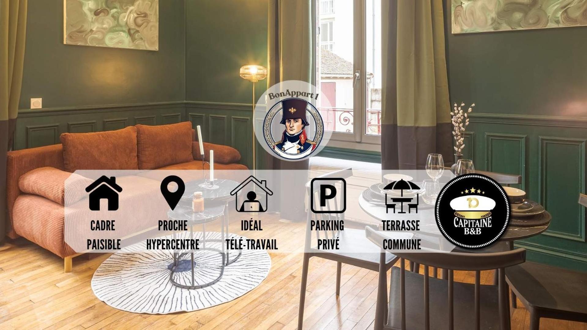 Bonappart 1 - Charme Napoleonien & Confort Троа Екстериор снимка